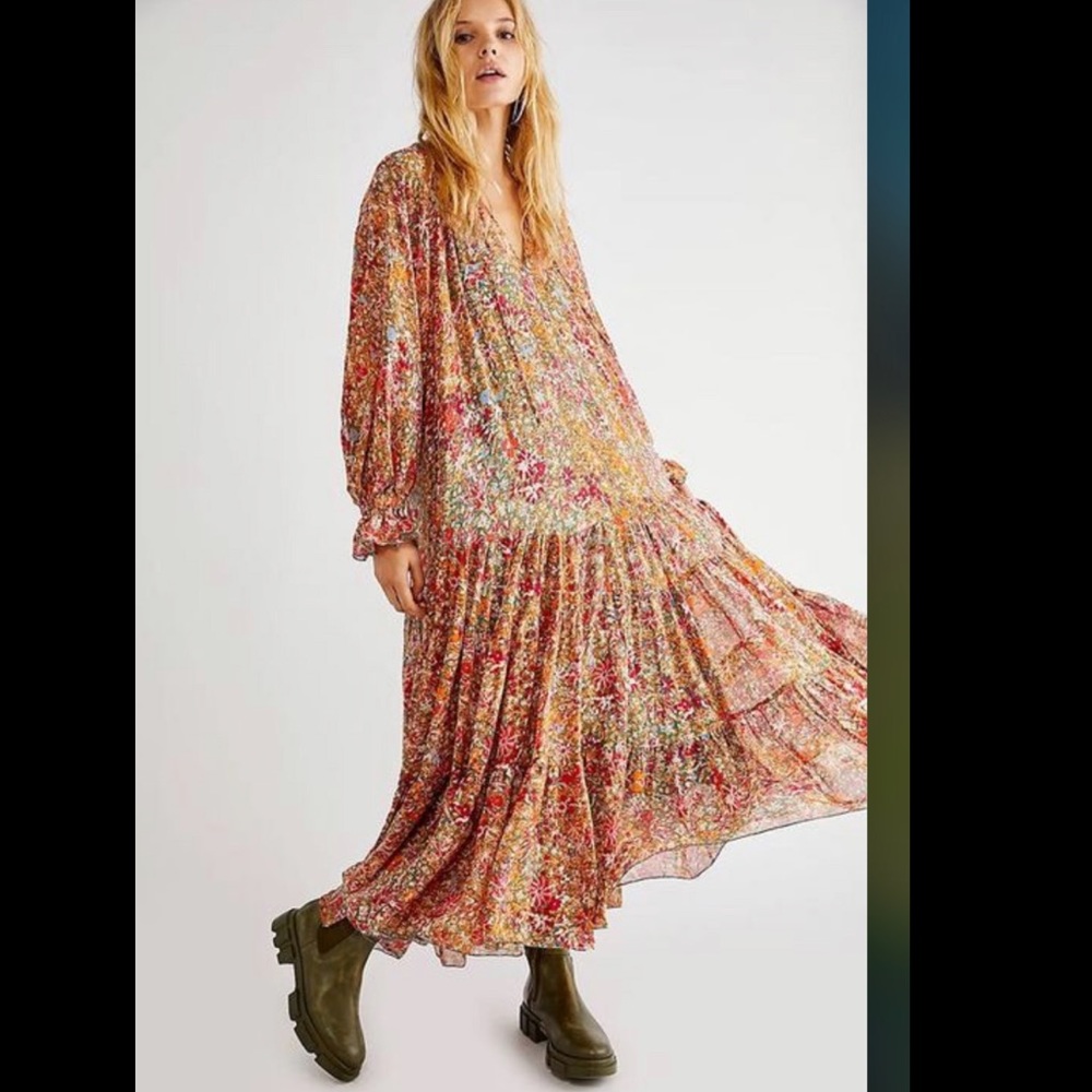 Free People Feeling Groovy floral maxi